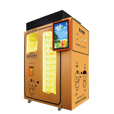 Mini langes Lebens-frischer Orangensaft-Automat prägt und merkt Akzeptanten